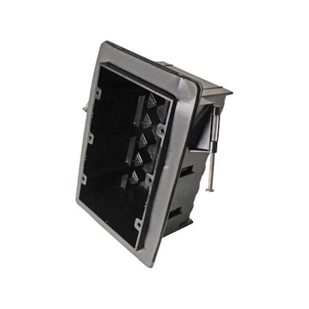 Skilledpower Electrical Box, 54 cu in, Rectangular Box Type, 3 Gangs, PVC, Rectangular Shape SK708520